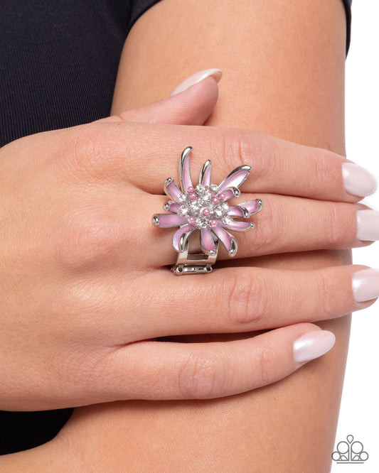 Floral Faculty - purple - Paparazzi ring