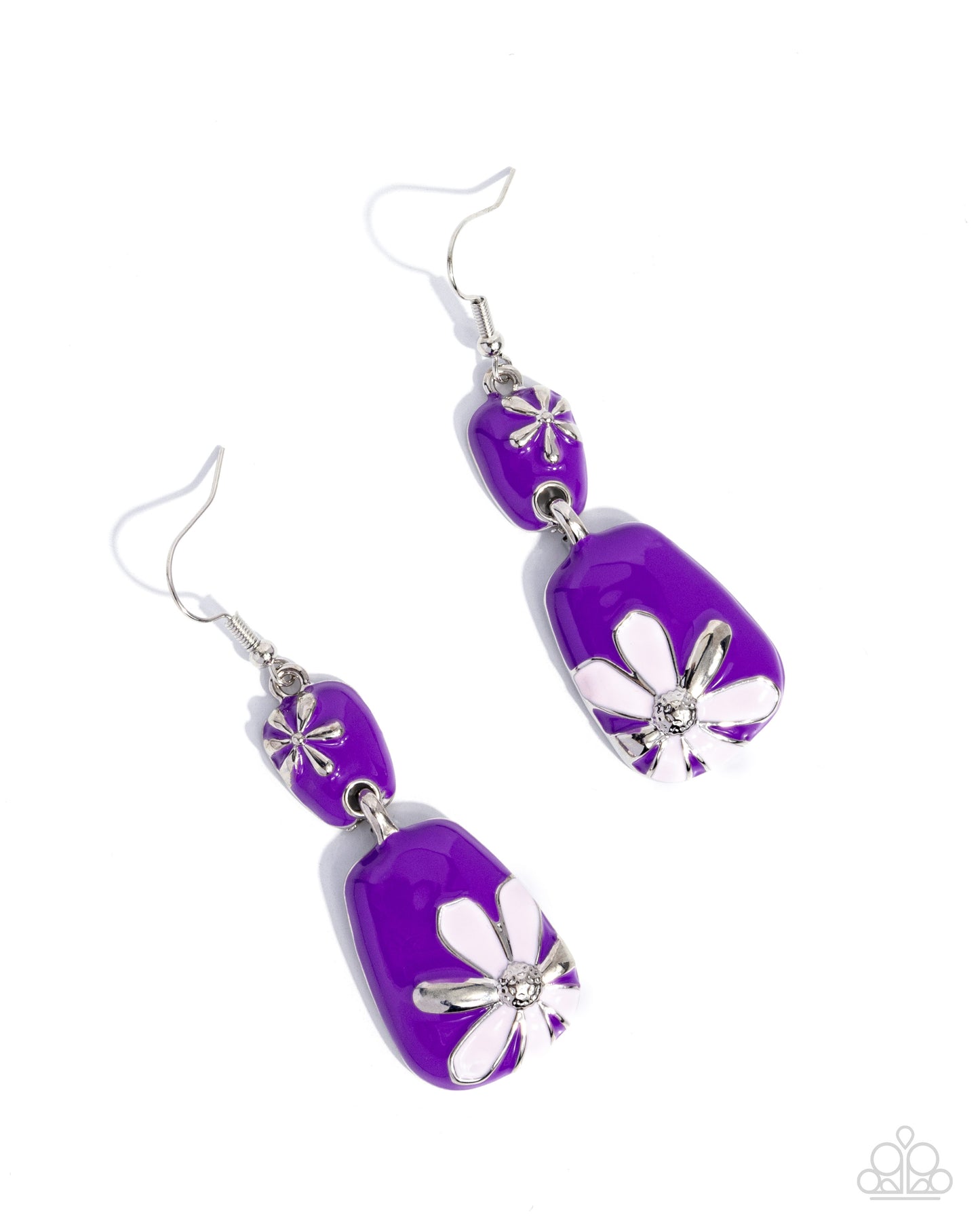 Floral Familia - purple - Paparazzi earrings