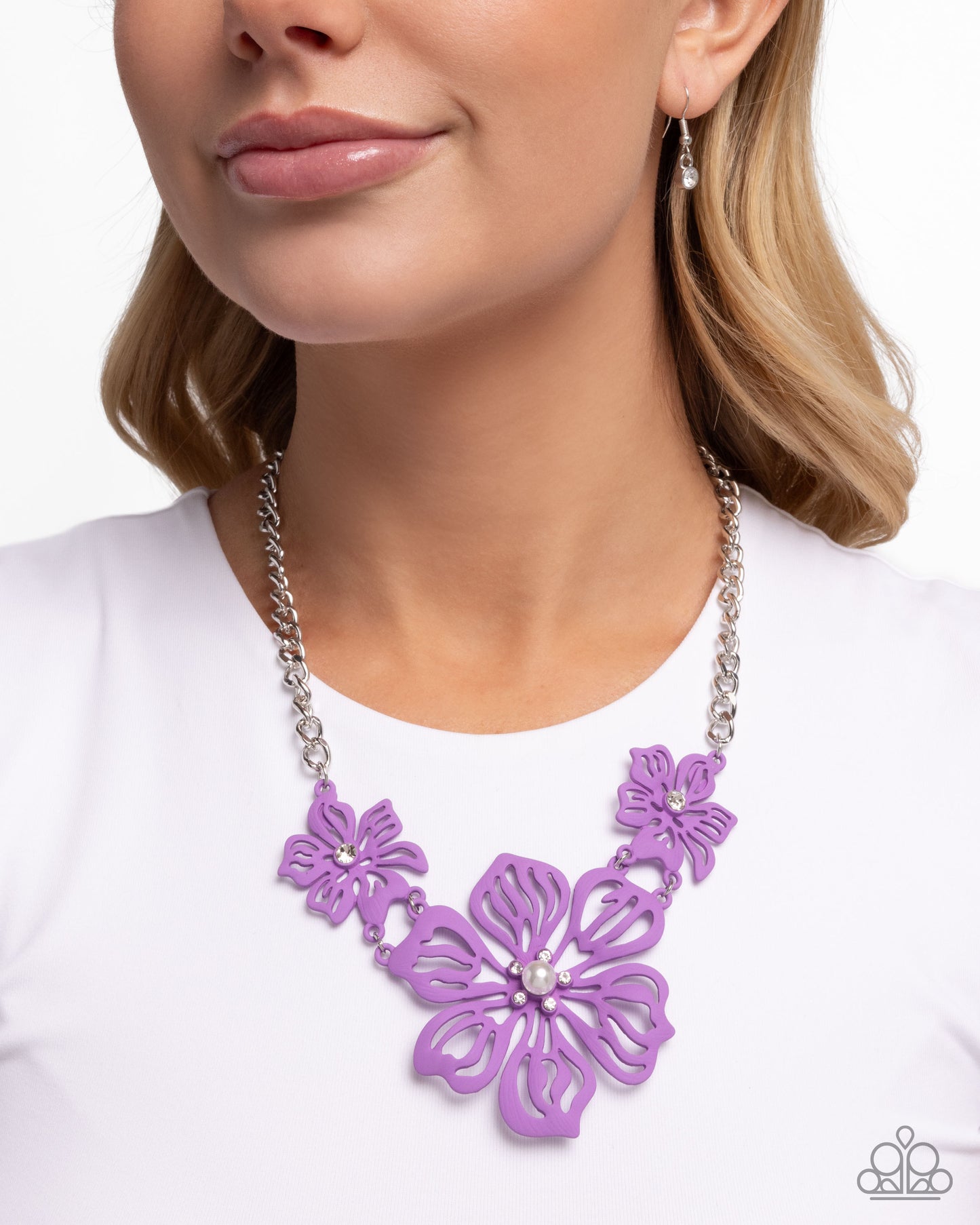 Floral Fandom - purple - Paparazzi necklace