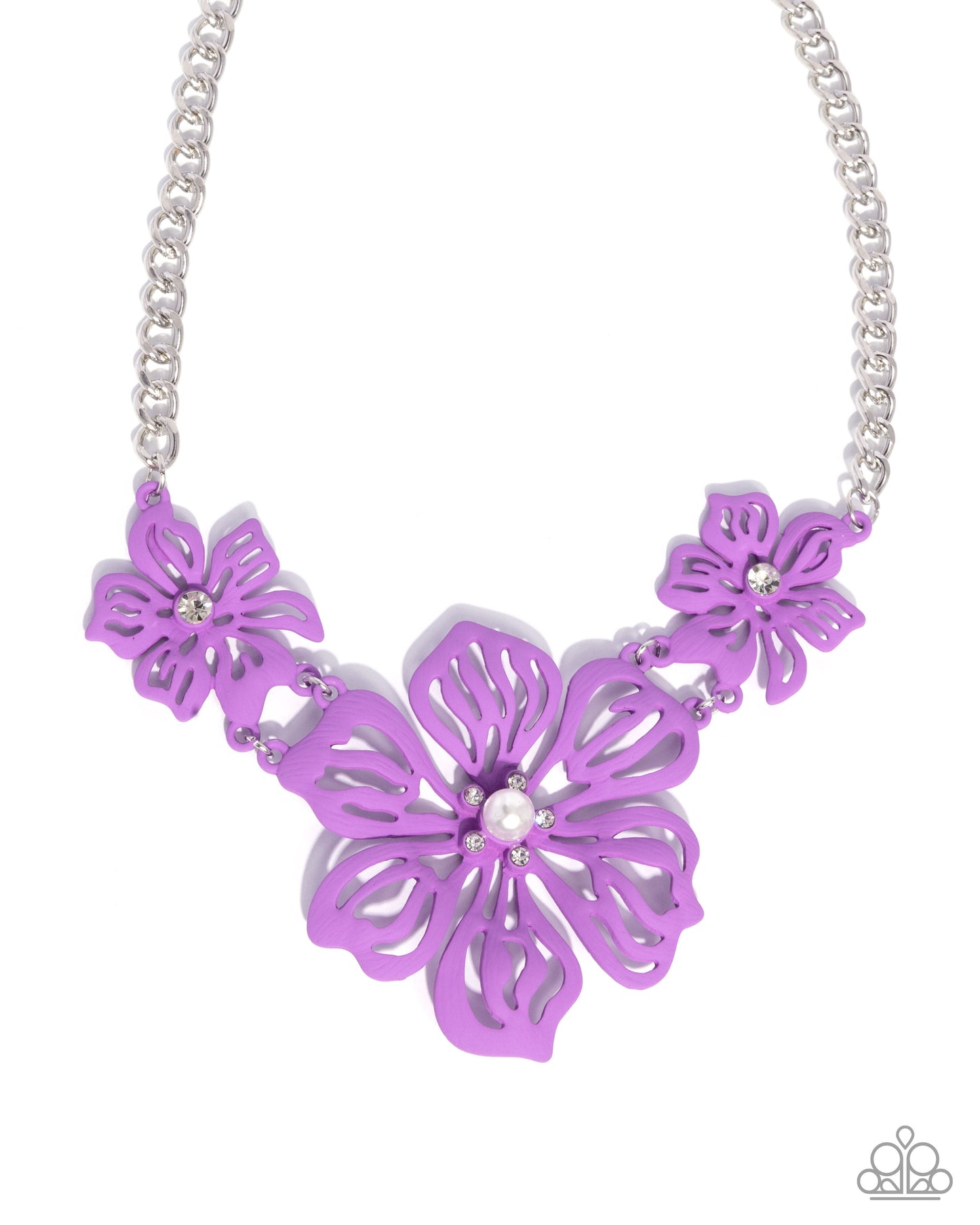 Floral Fandom - purple - Paparazzi necklace
