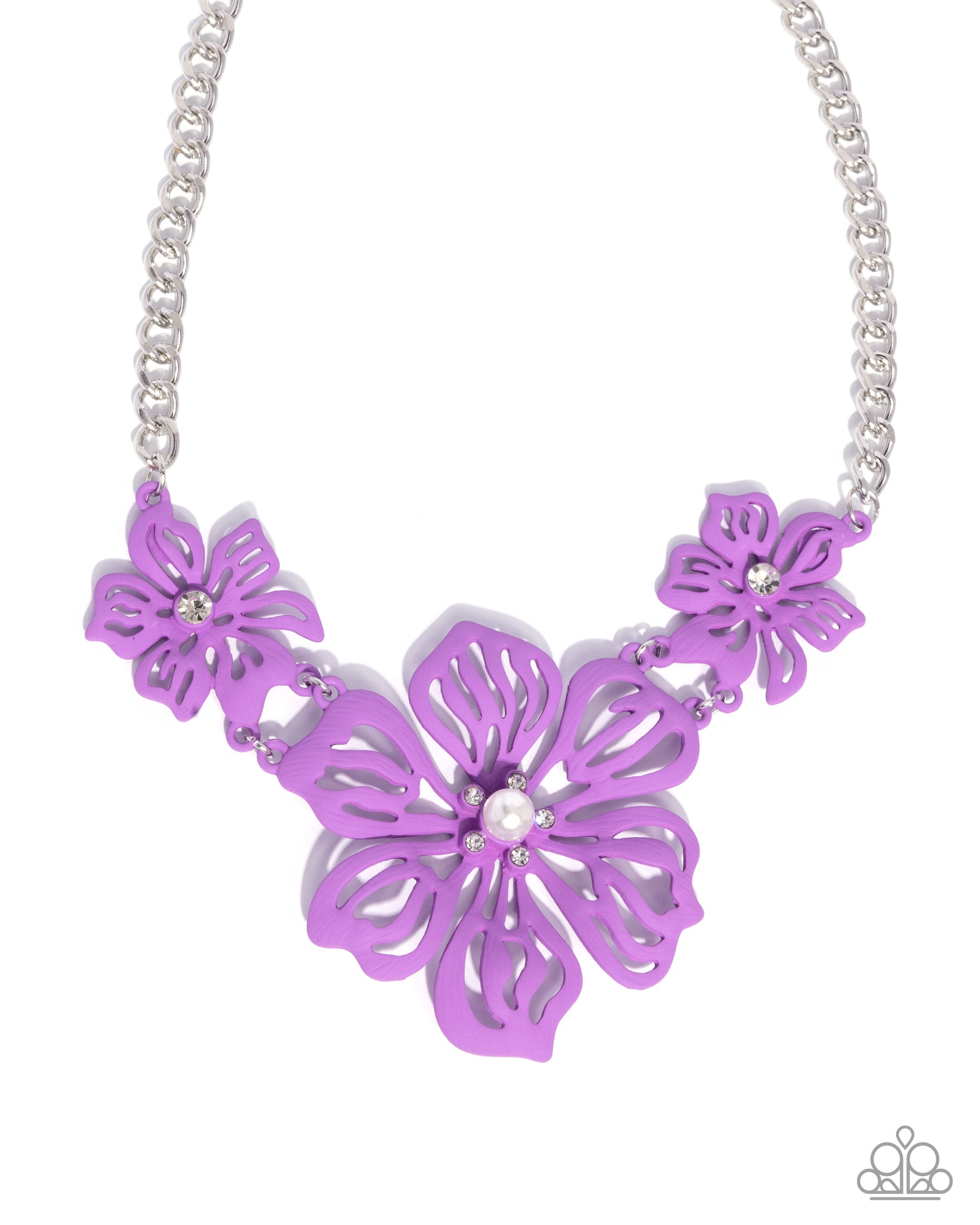 Floral Fandom - purple - Paparazzi necklace