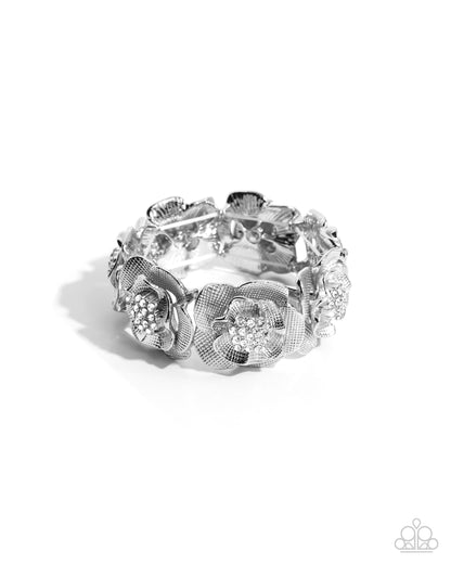 Floral Fare - white - Paparazzi bracelet