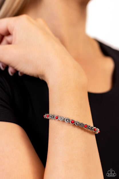 Floral Fast Lane - red - Paparazzi bracelet