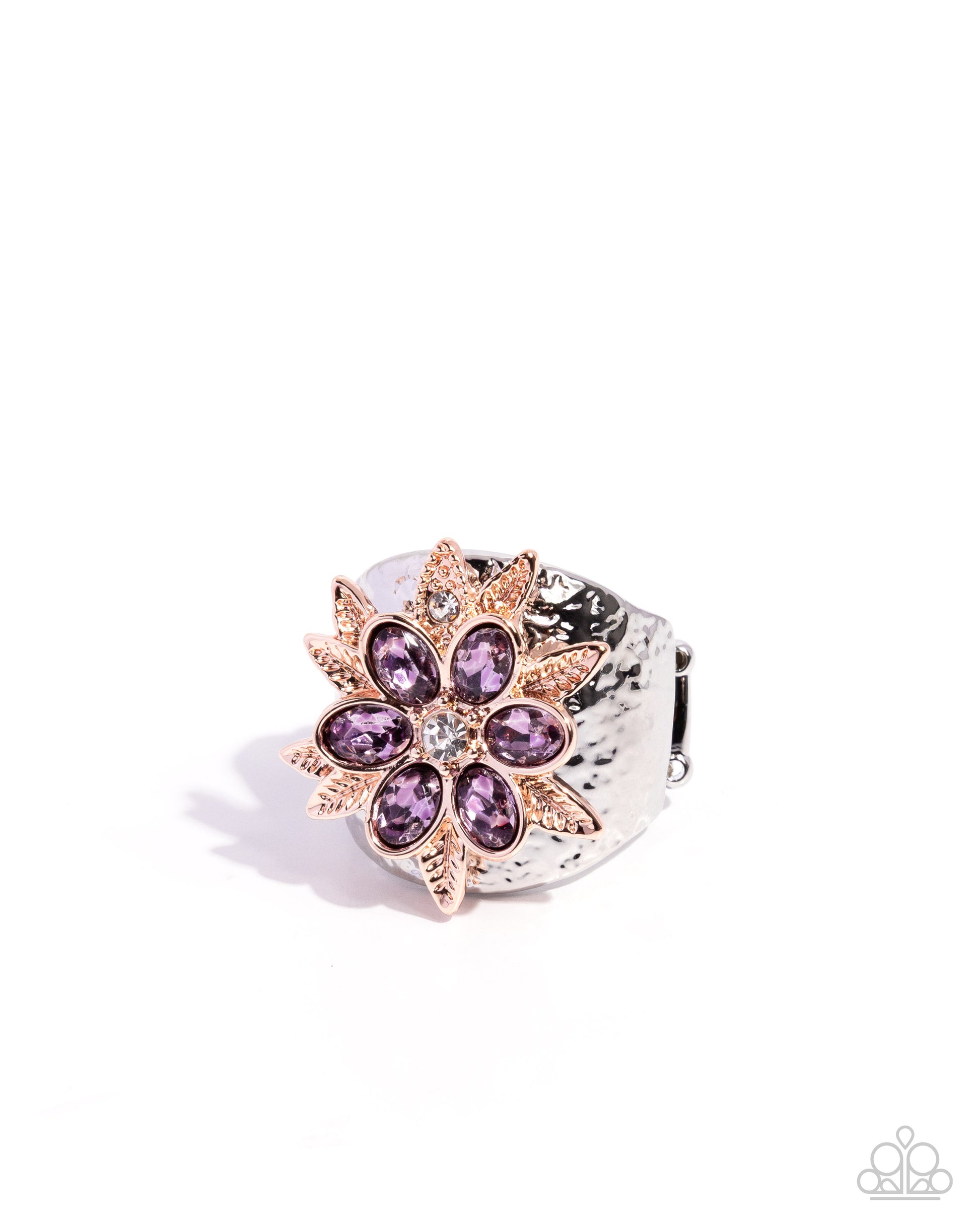 Floral Fermata - purple - Paparazzi ring