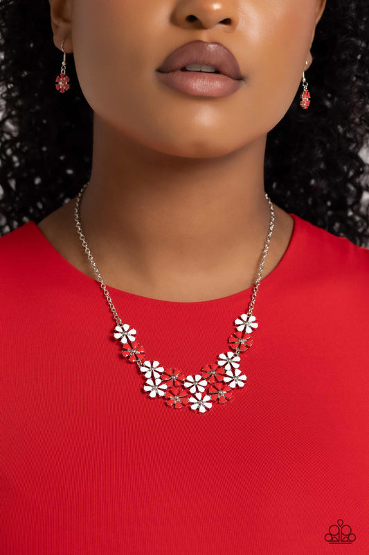 Floral Fever - red - Paparazzi necklace