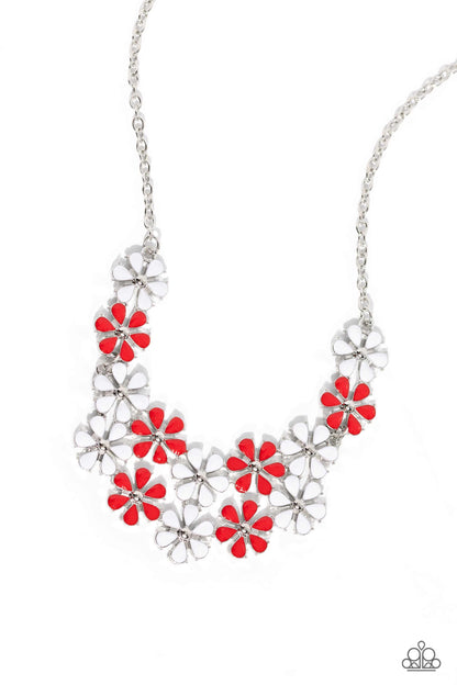 Floral Fever - red - Paparazzi necklace
