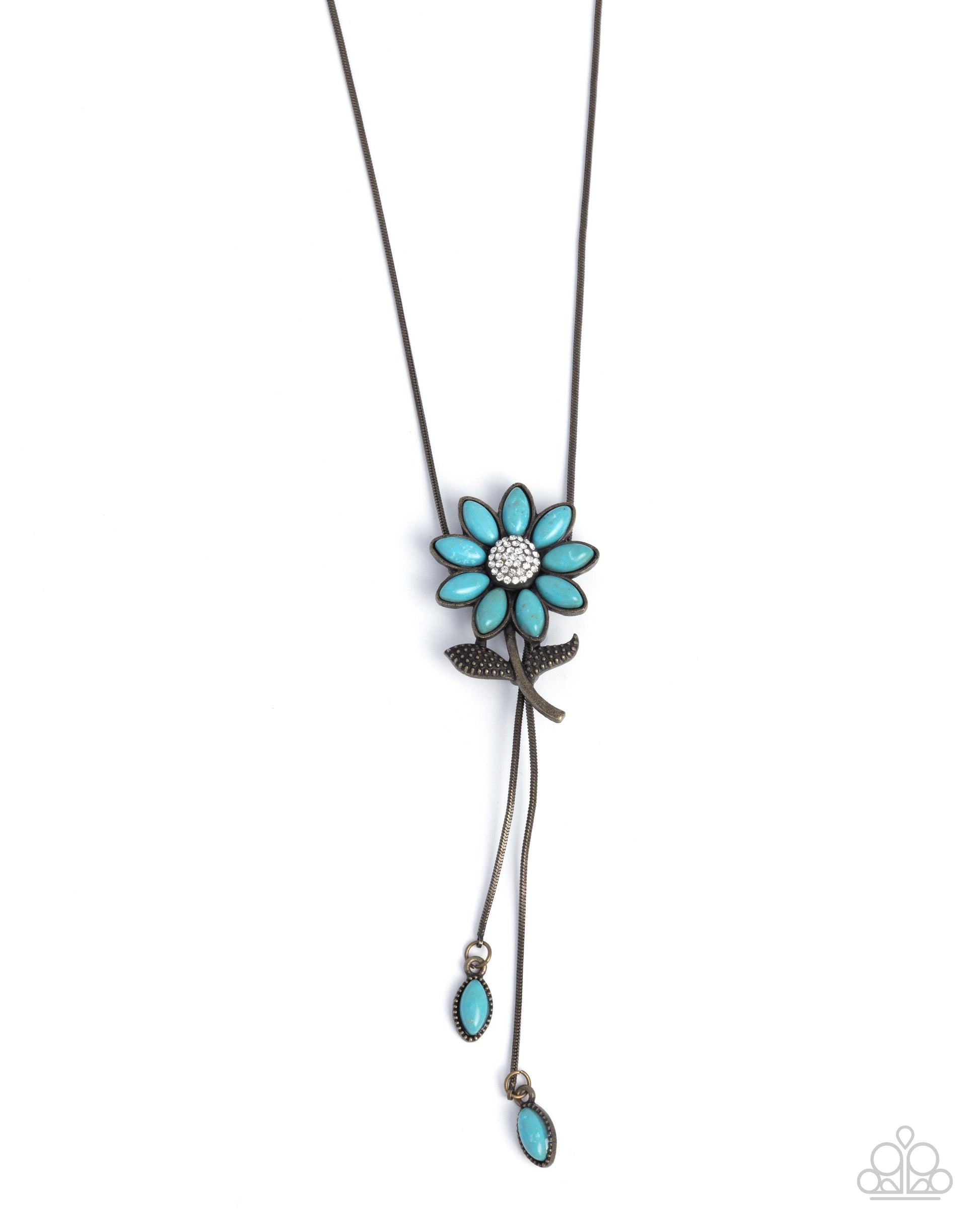 Floral Fidelity - brass - Paparazzi necklace
