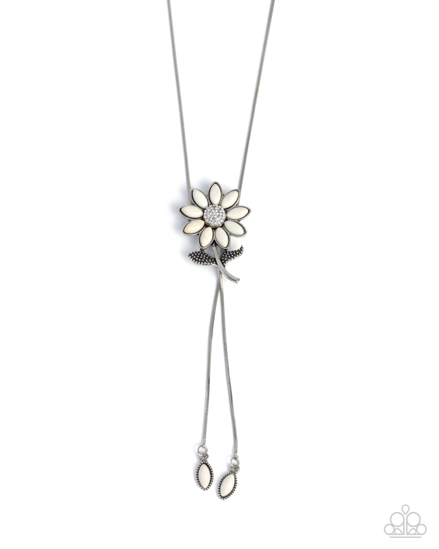 Floral Fidelity - white - Paparazzi necklace