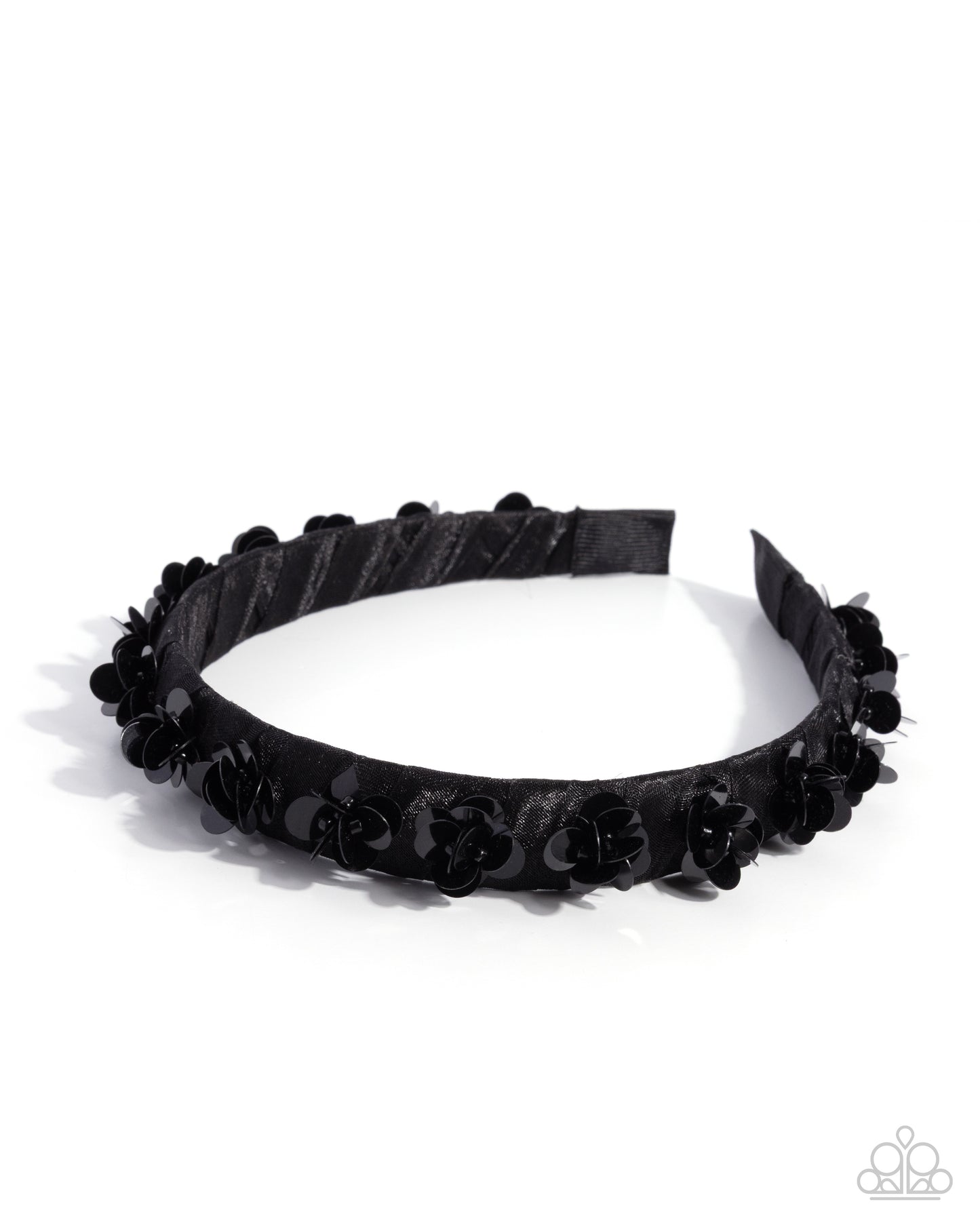 Floral Film - black - Paparazzi headband