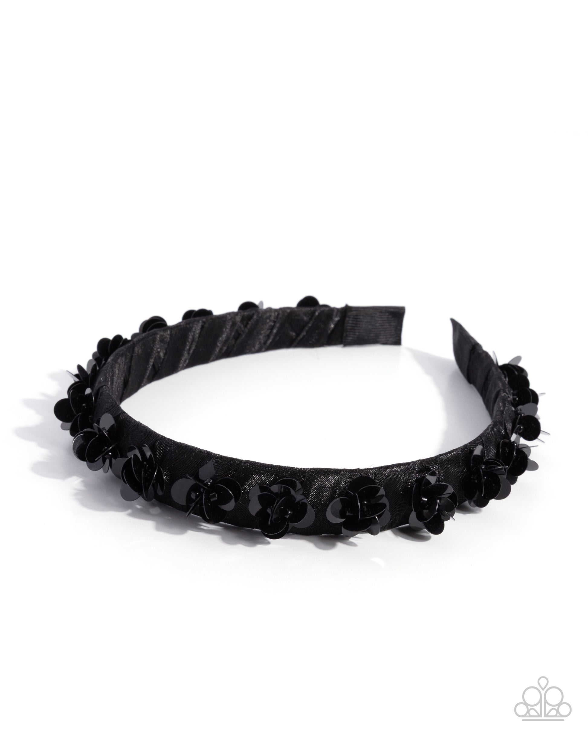 Floral Film - black - Paparazzi headband