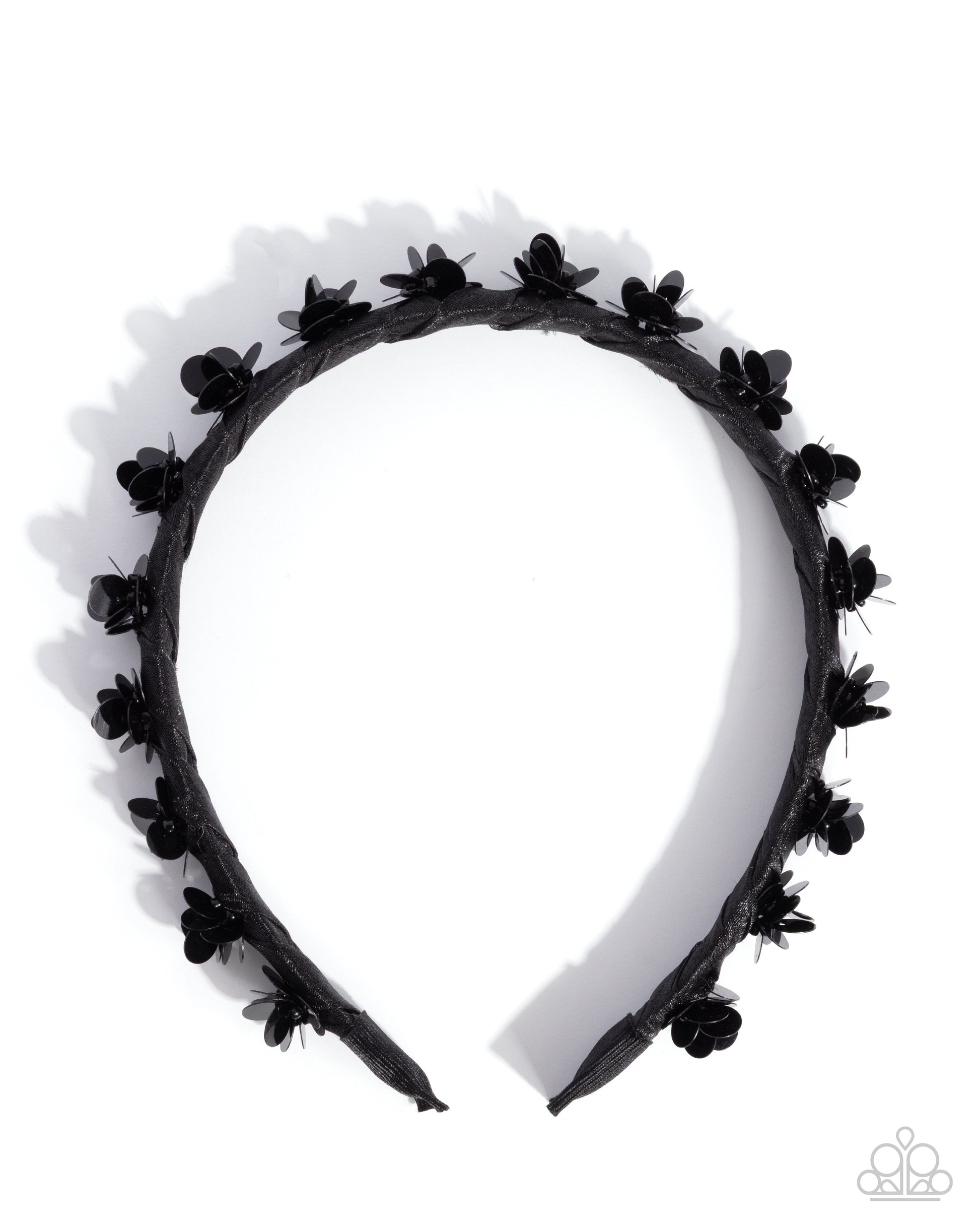 Floral Film - black - Paparazzi headband