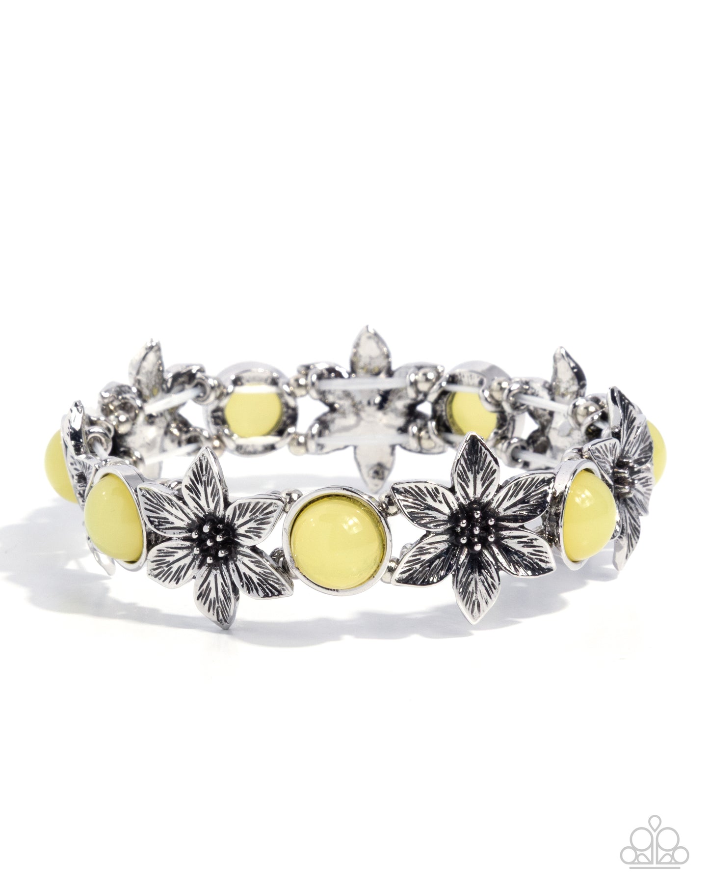 Floral Flashback - yellow - Paparazzi bracelet