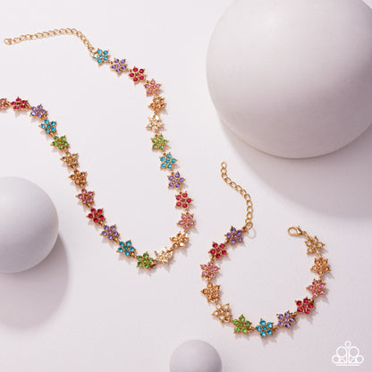 Floral Flatland - multi - Paparazzi bracelet