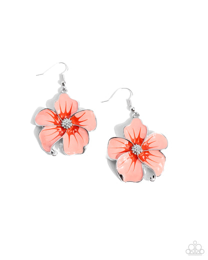 Floral Flavor - orange - Paparazzi earrings
