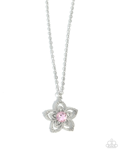 Floral Flow - pink - Paparazzi necklace