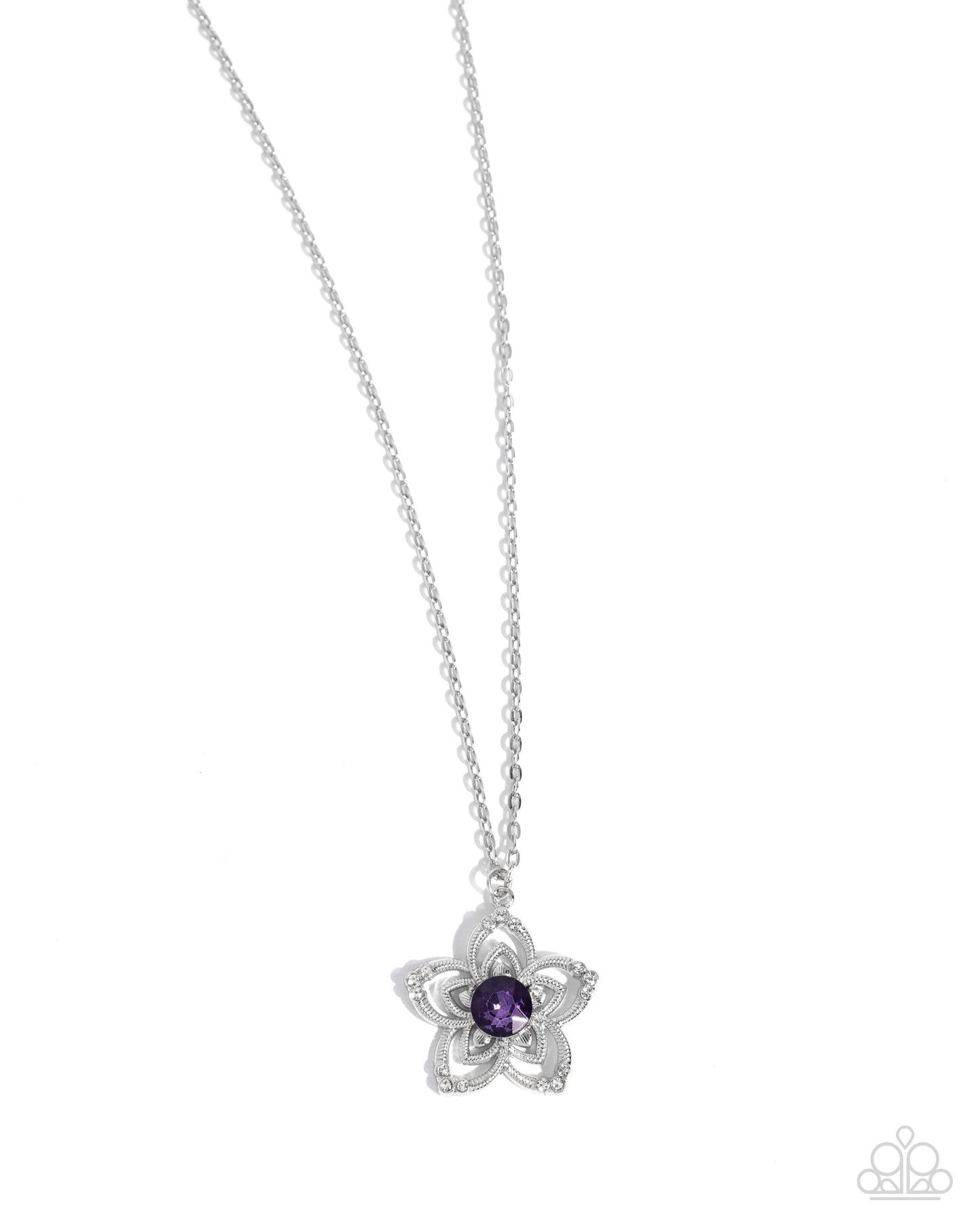Floral Flow - purple - Paparazzi necklace