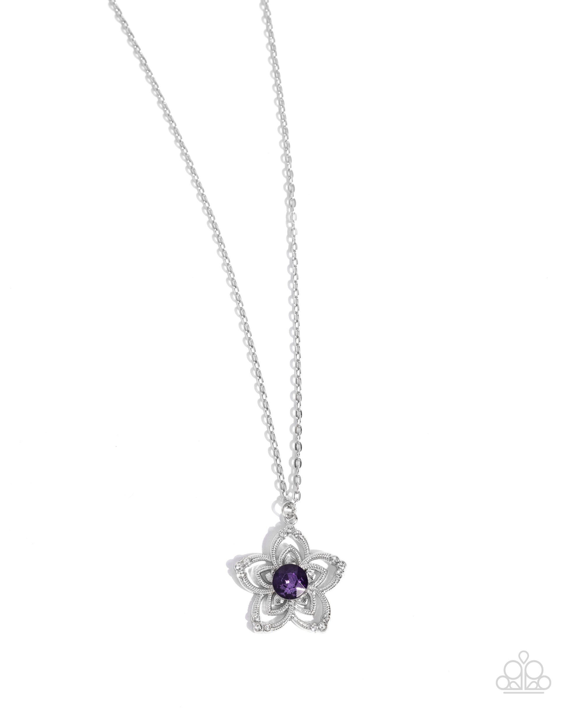 Floral Flow - purple - Paparazzi necklace