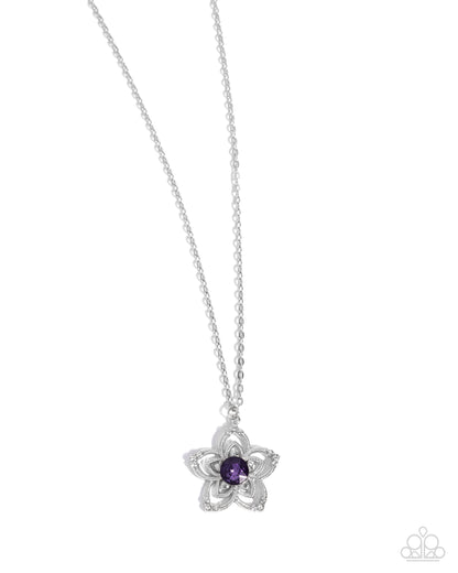 Floral Flow - purple - Paparazzi necklace