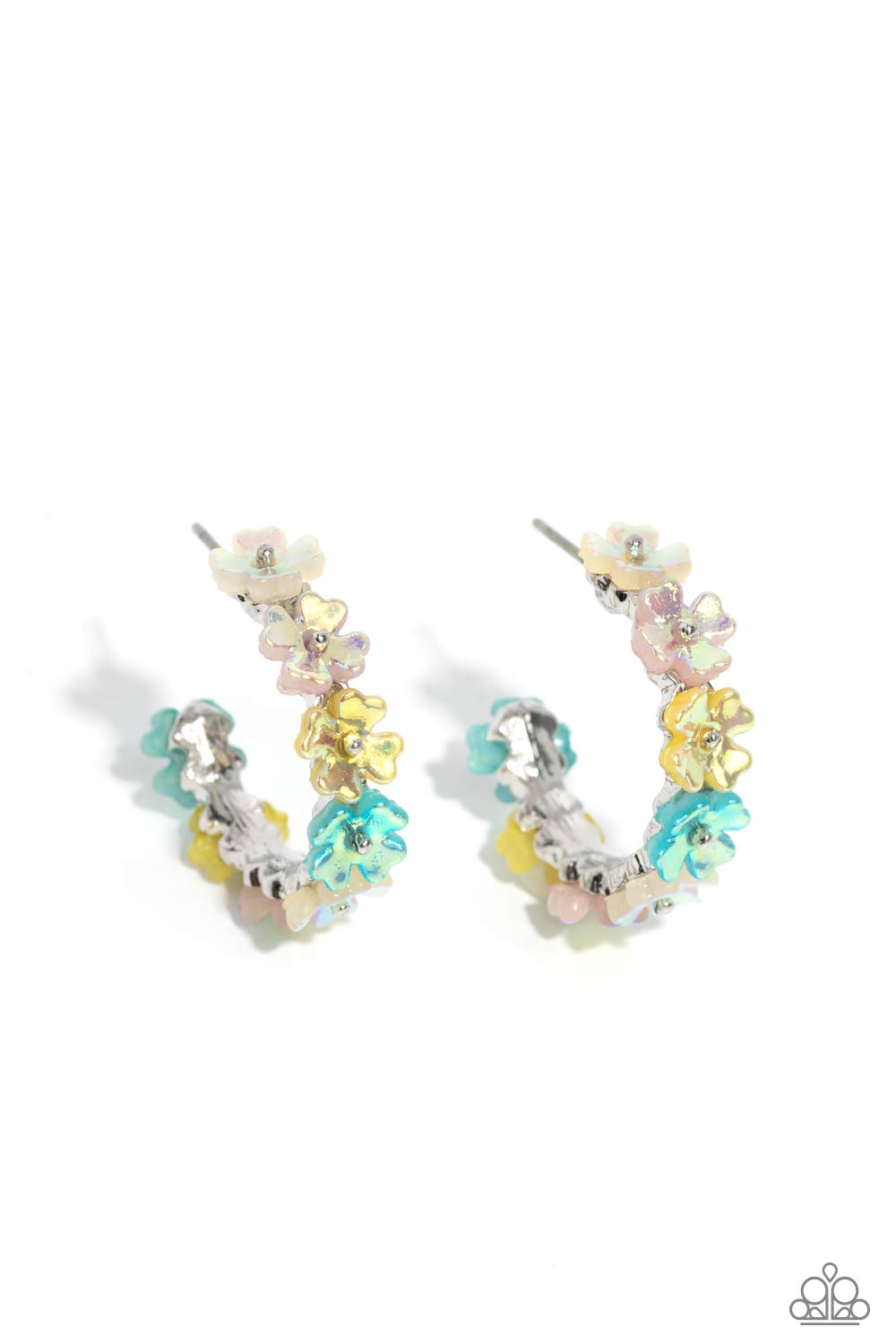 Floral Focus - multi - Paparazzi earrings