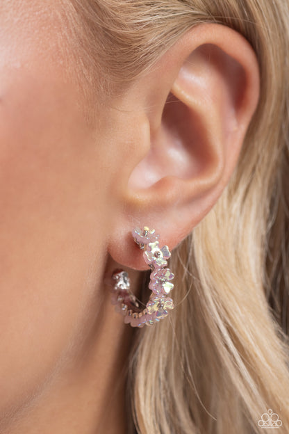 Floral Focus - pink - Paparazzi earrings