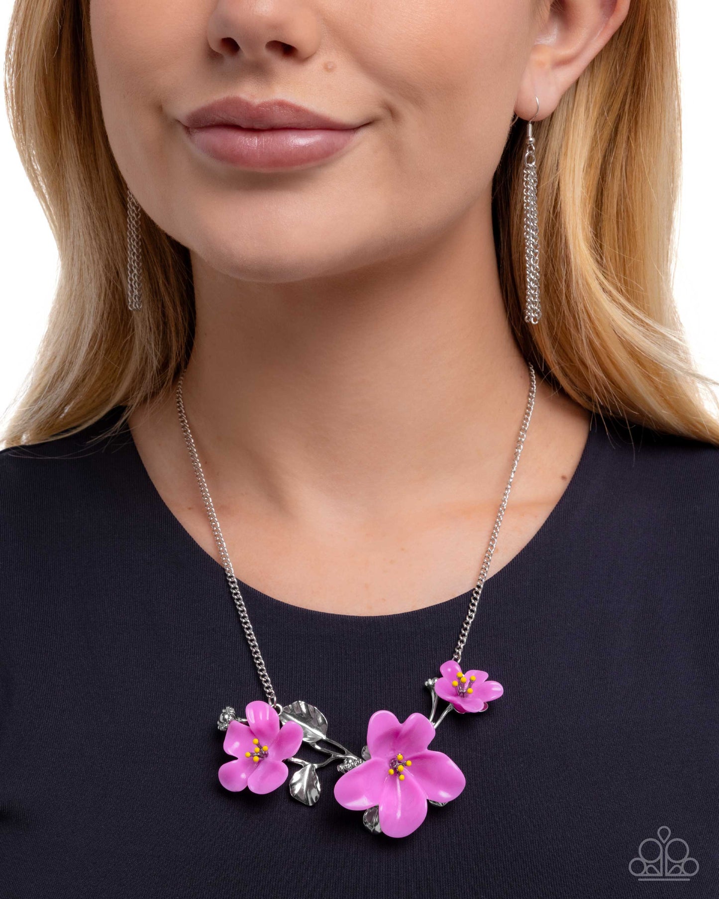 Floral Forecast - purple - Paparazzi necklace