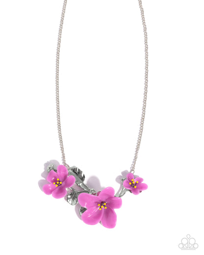 Floral Forecast - purple - Paparazzi necklace