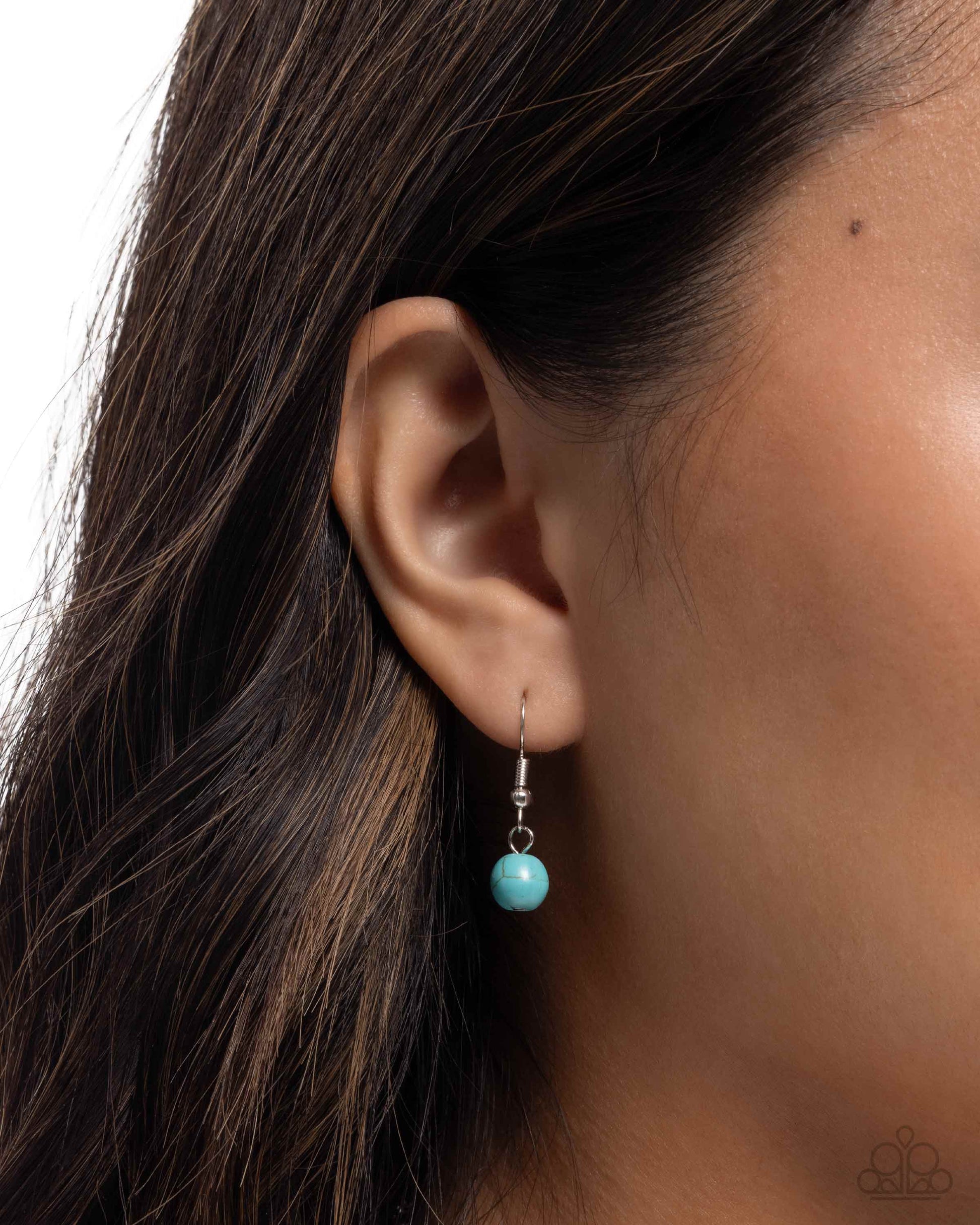 Floral Form - blue - Paparazzi necklace