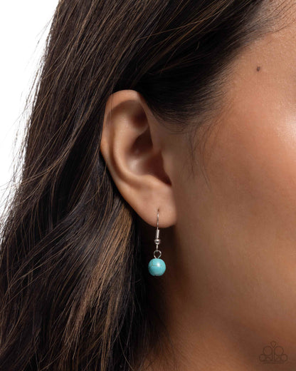 Floral Form - blue - Paparazzi necklace