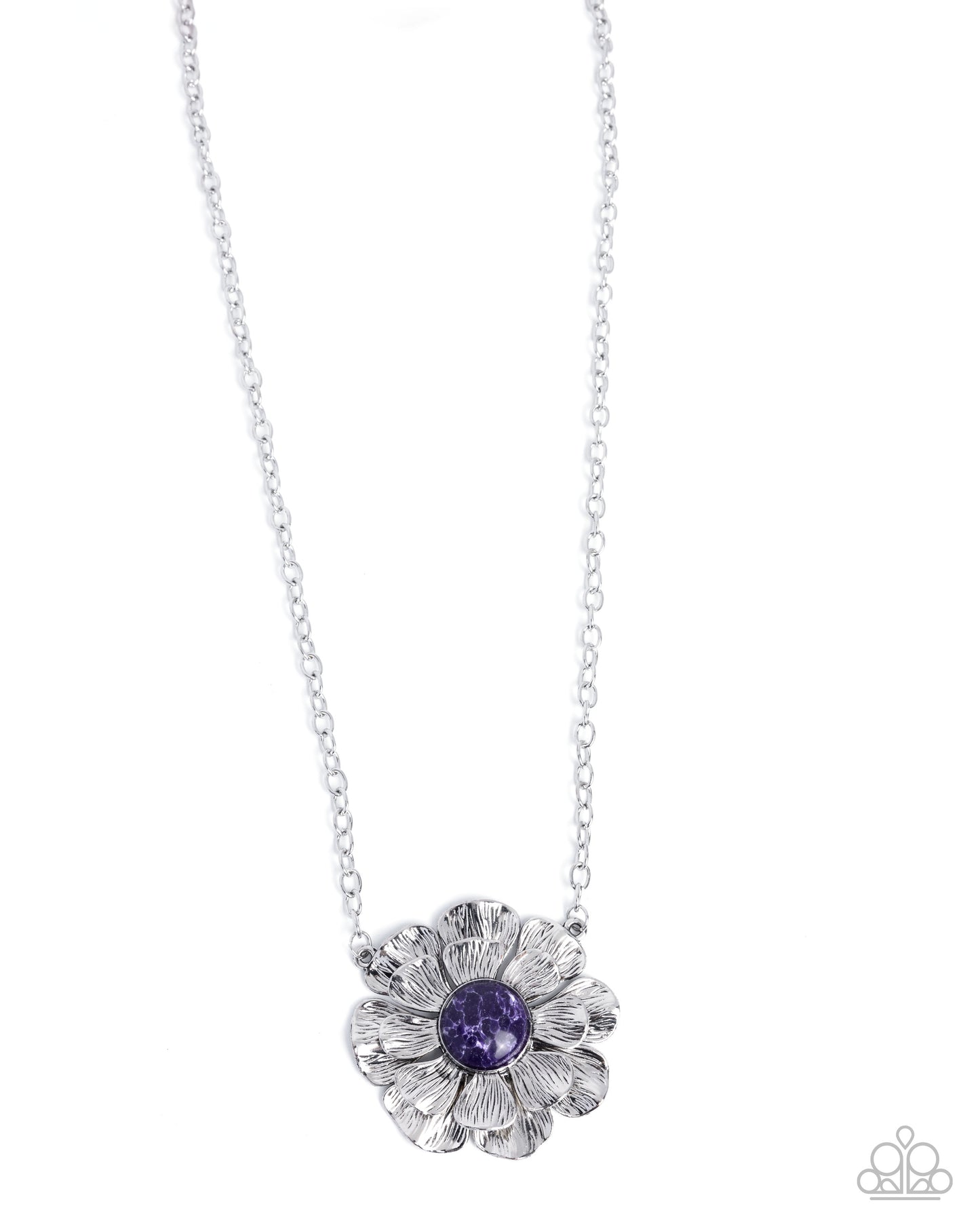 Floral Form - purple - Paparazzi necklace