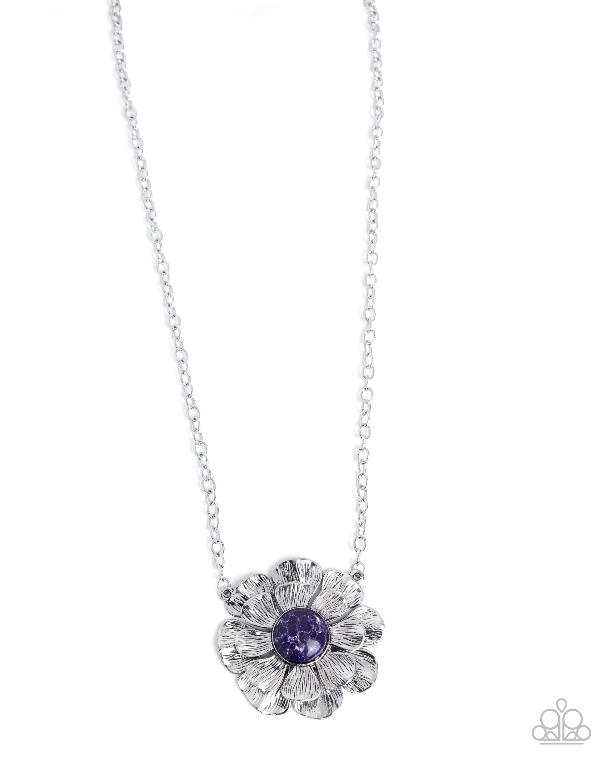 Floral Form - purple - Paparazzi necklace