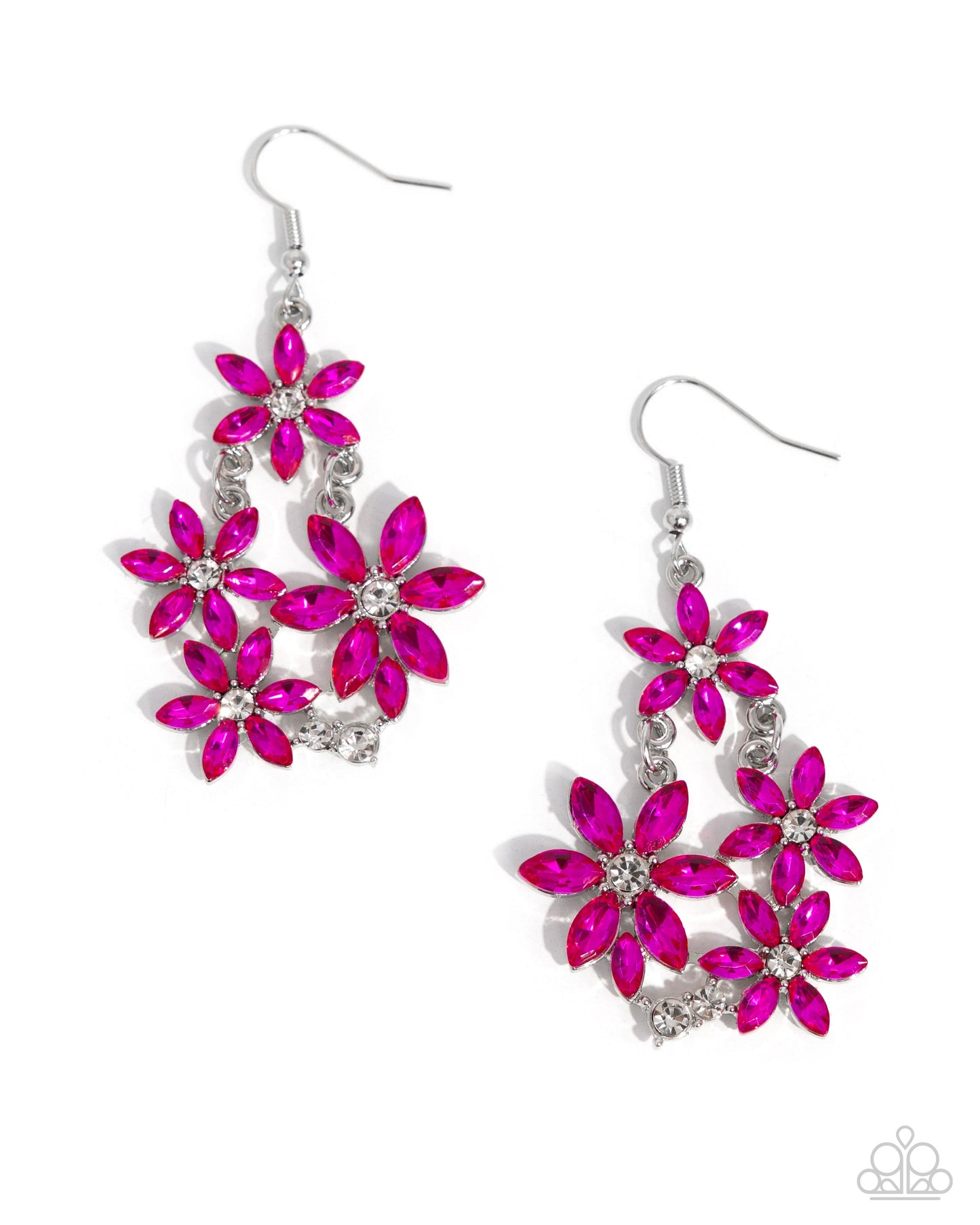 Floral Founder - pink - Paparazzi earrings