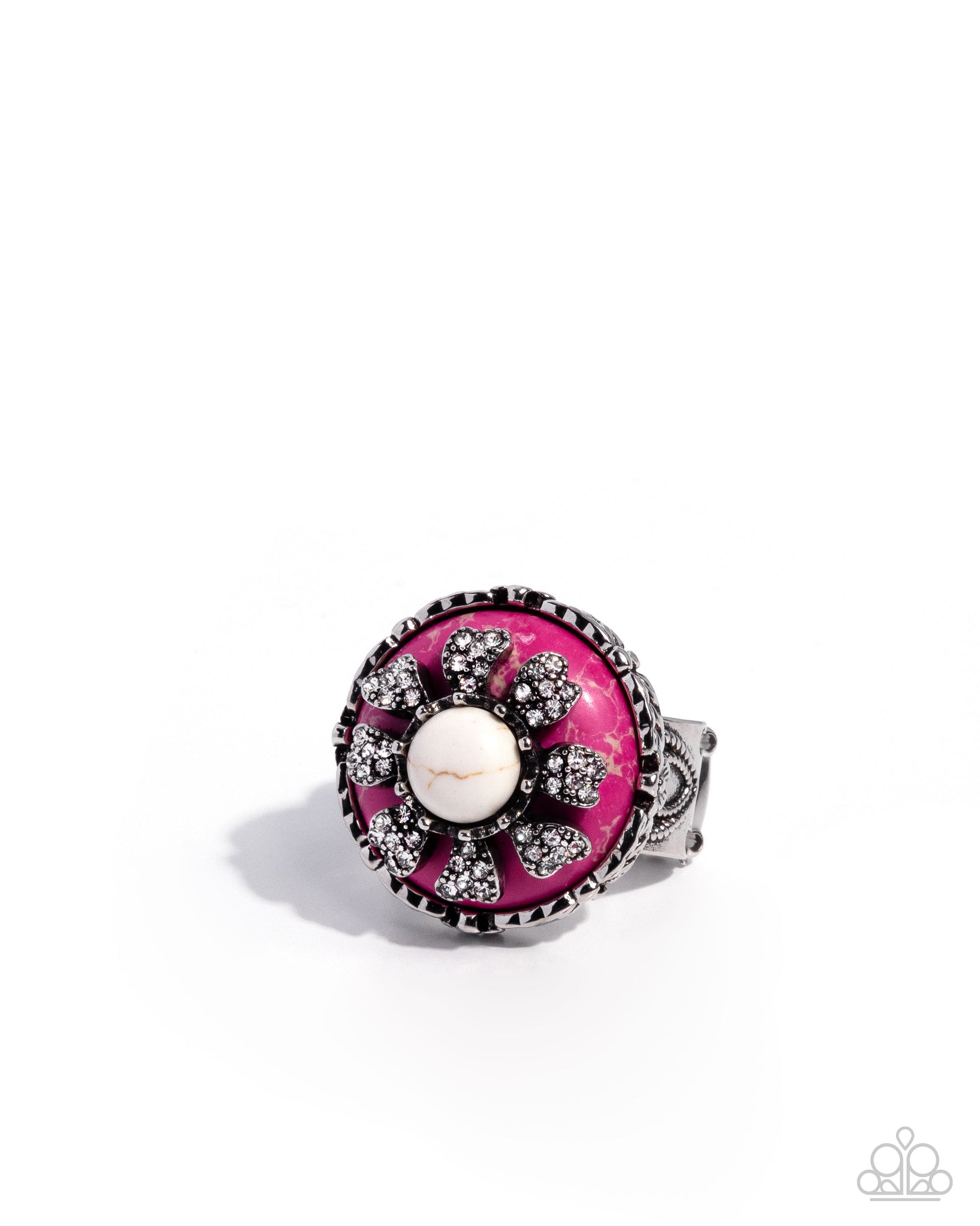 Floral Framework - pink - Paparazzi ring