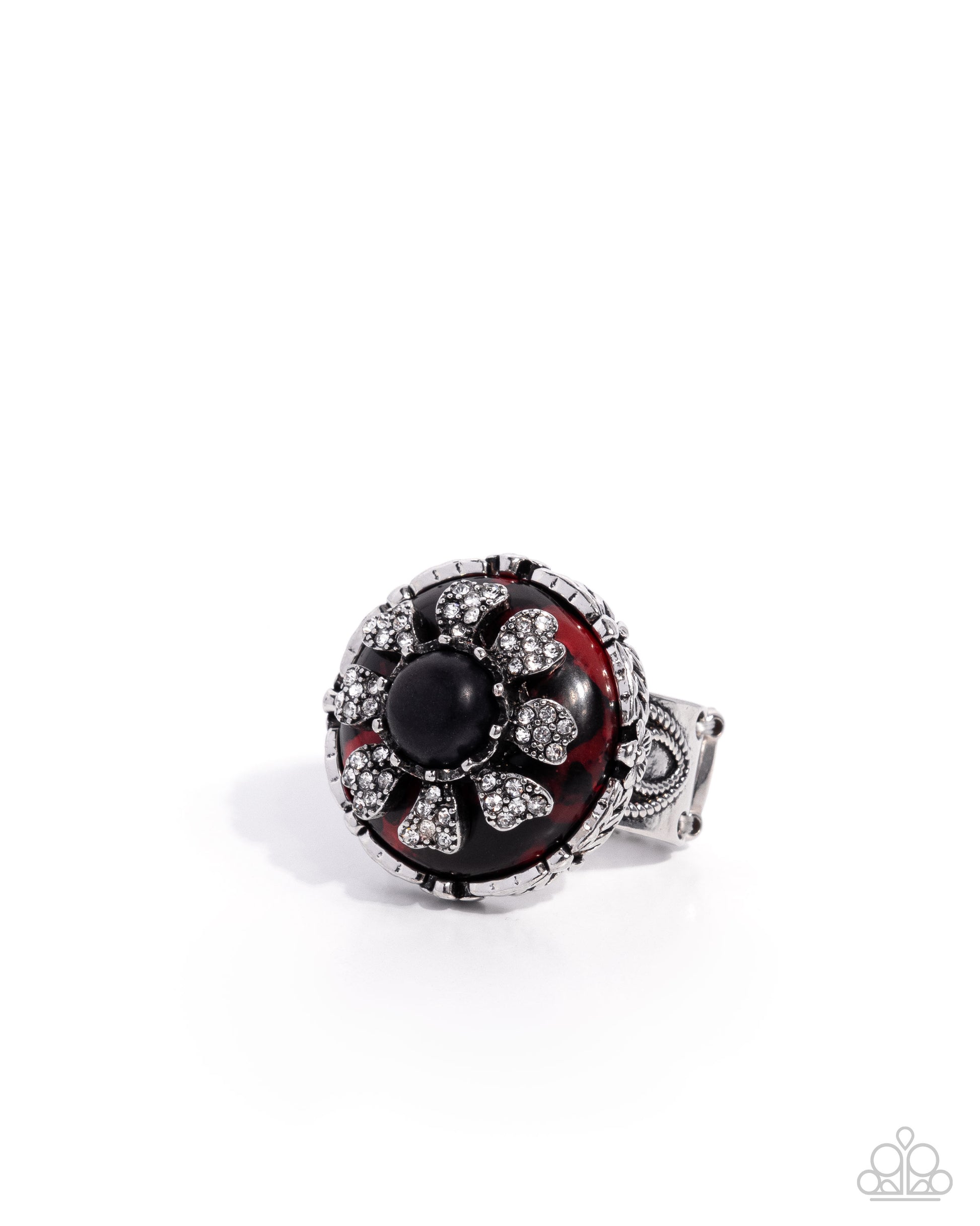 Floral Framework - red - Paparazzi ring