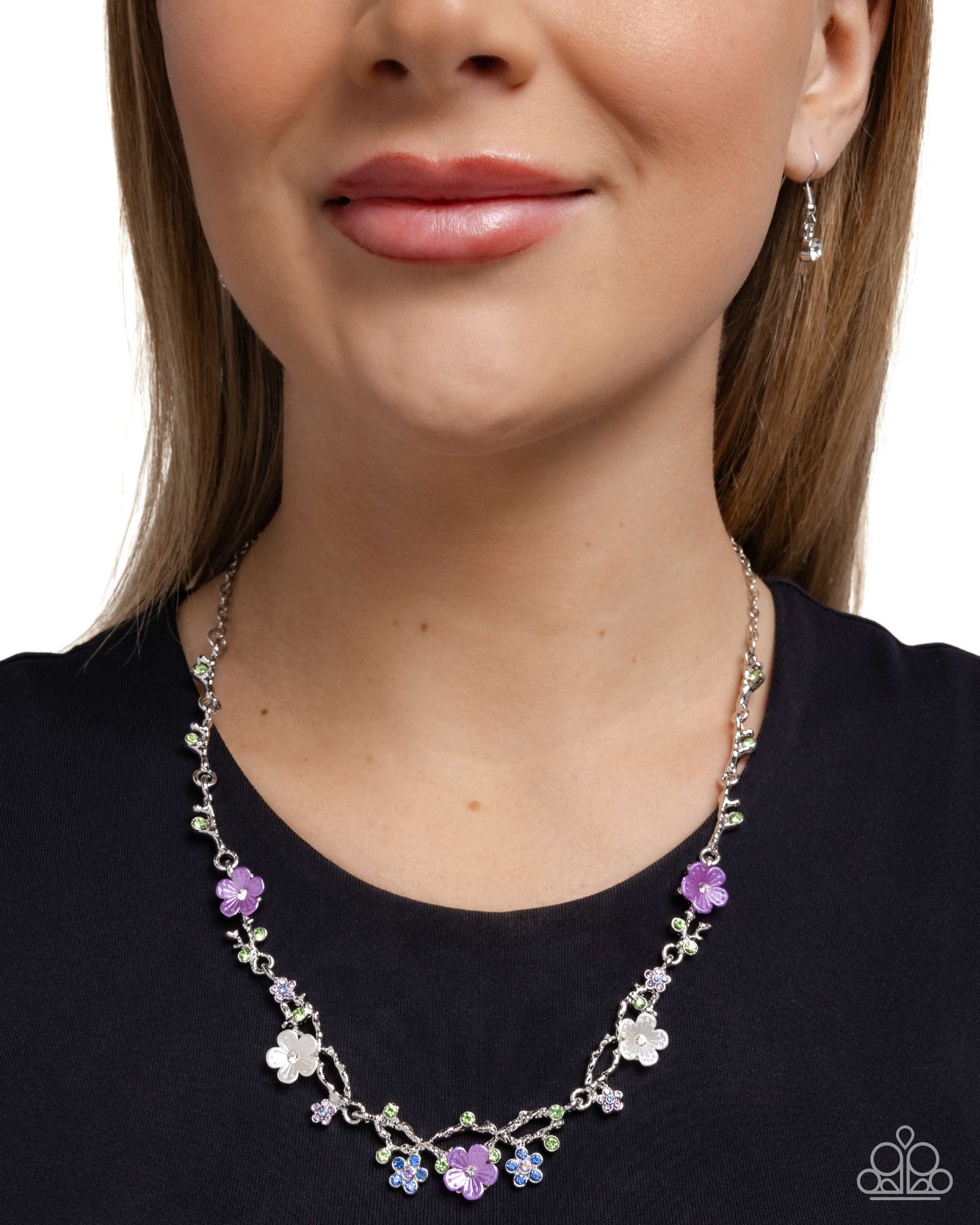 Floral Free Time - purple - Paparazzi necklace