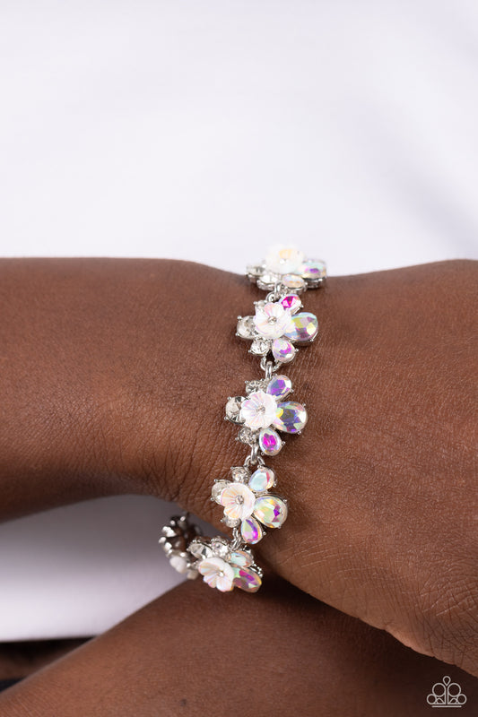 Floral Frenzy - white - Paparazzi bracelet