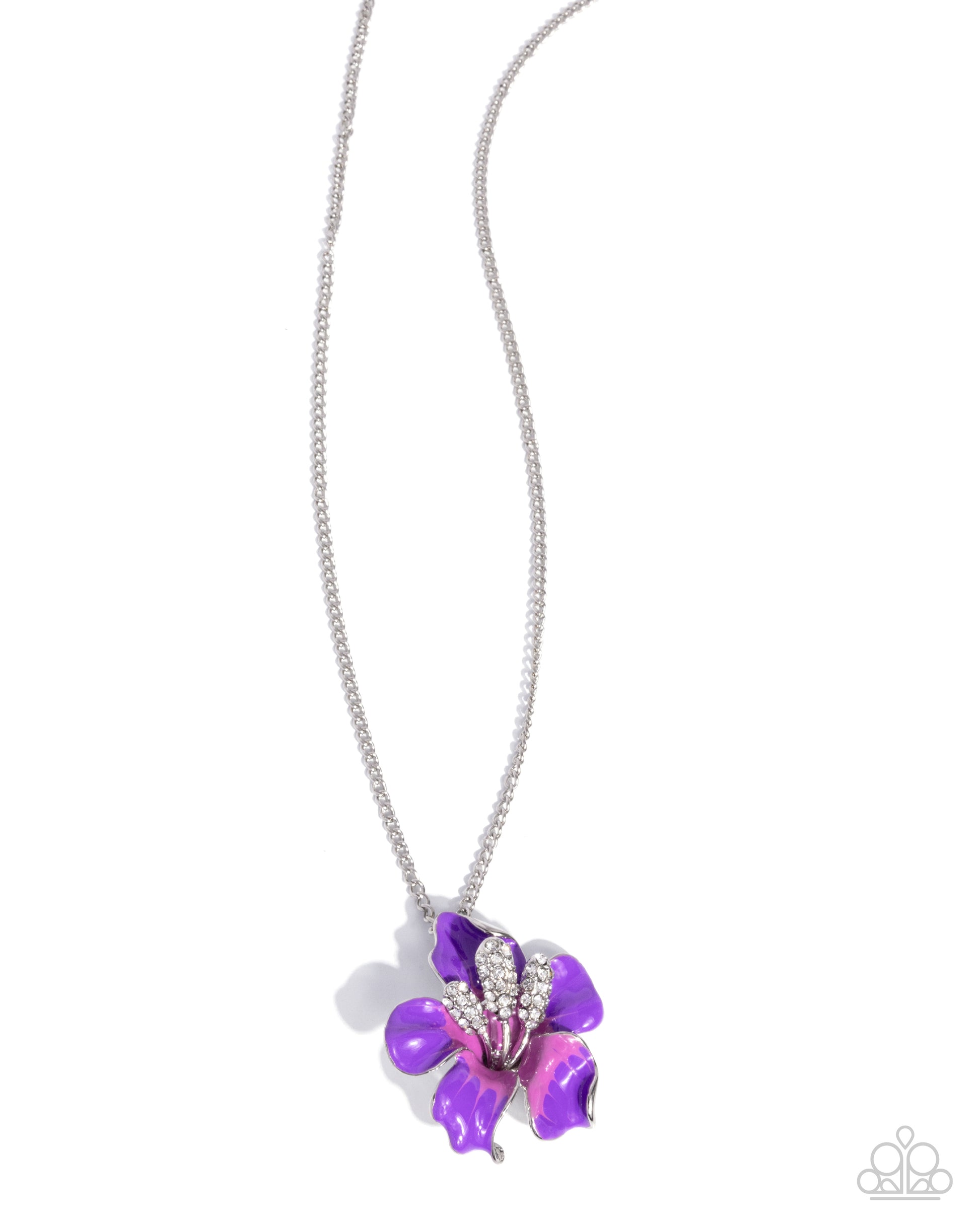 Floral Front - purple - Paparazzi earrings