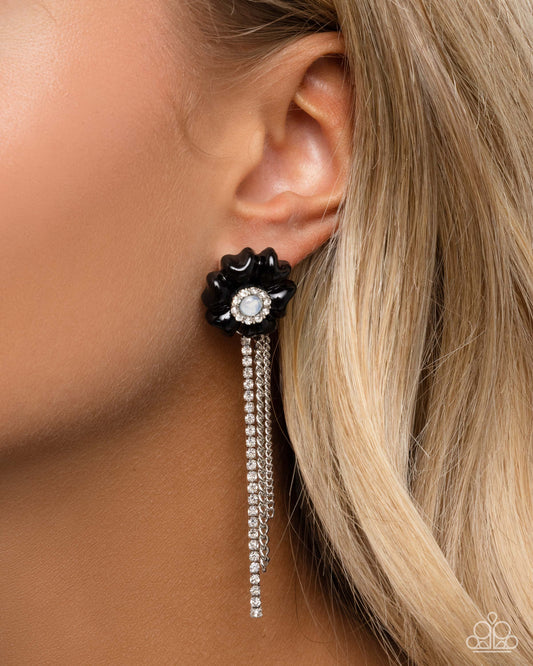 Floral Fuel - black - Paparazzi earrings