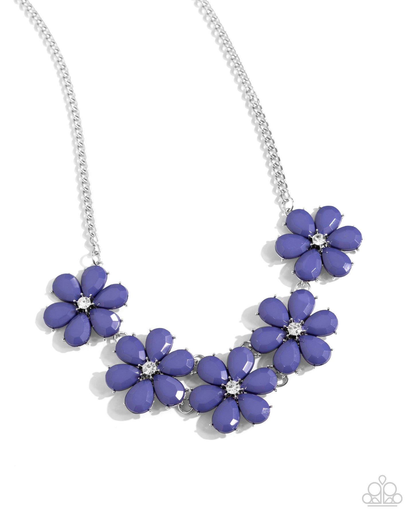 Floral Fun - blue - Paparazzi necklace