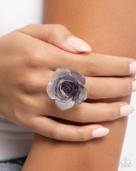 Floral Intentions - purple - Paparazzi ring