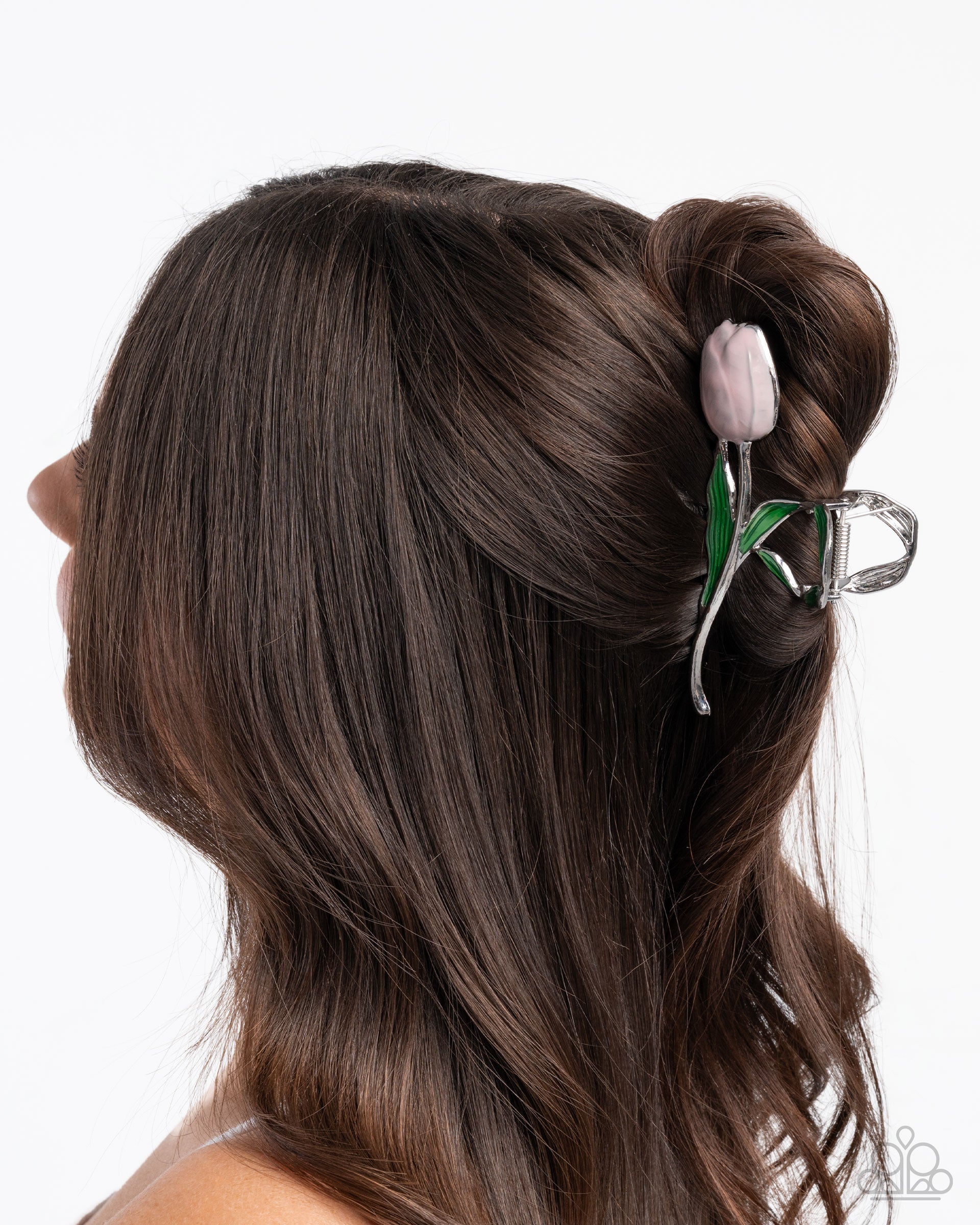 Floriculture Fever - pink - Paparazzi hair clip