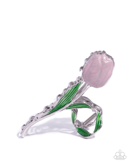 Floriculture Fever - pink - Paparazzi hair clip