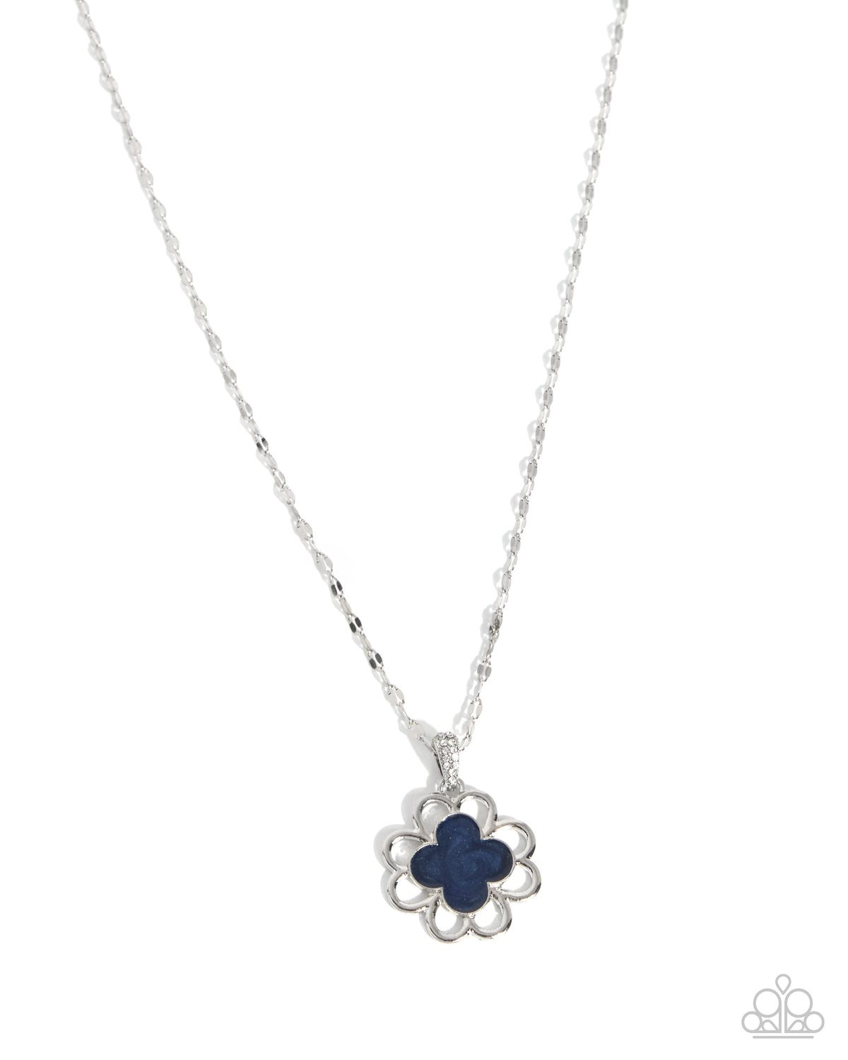 Flourishing Fact - blue - Paparazzi necklace