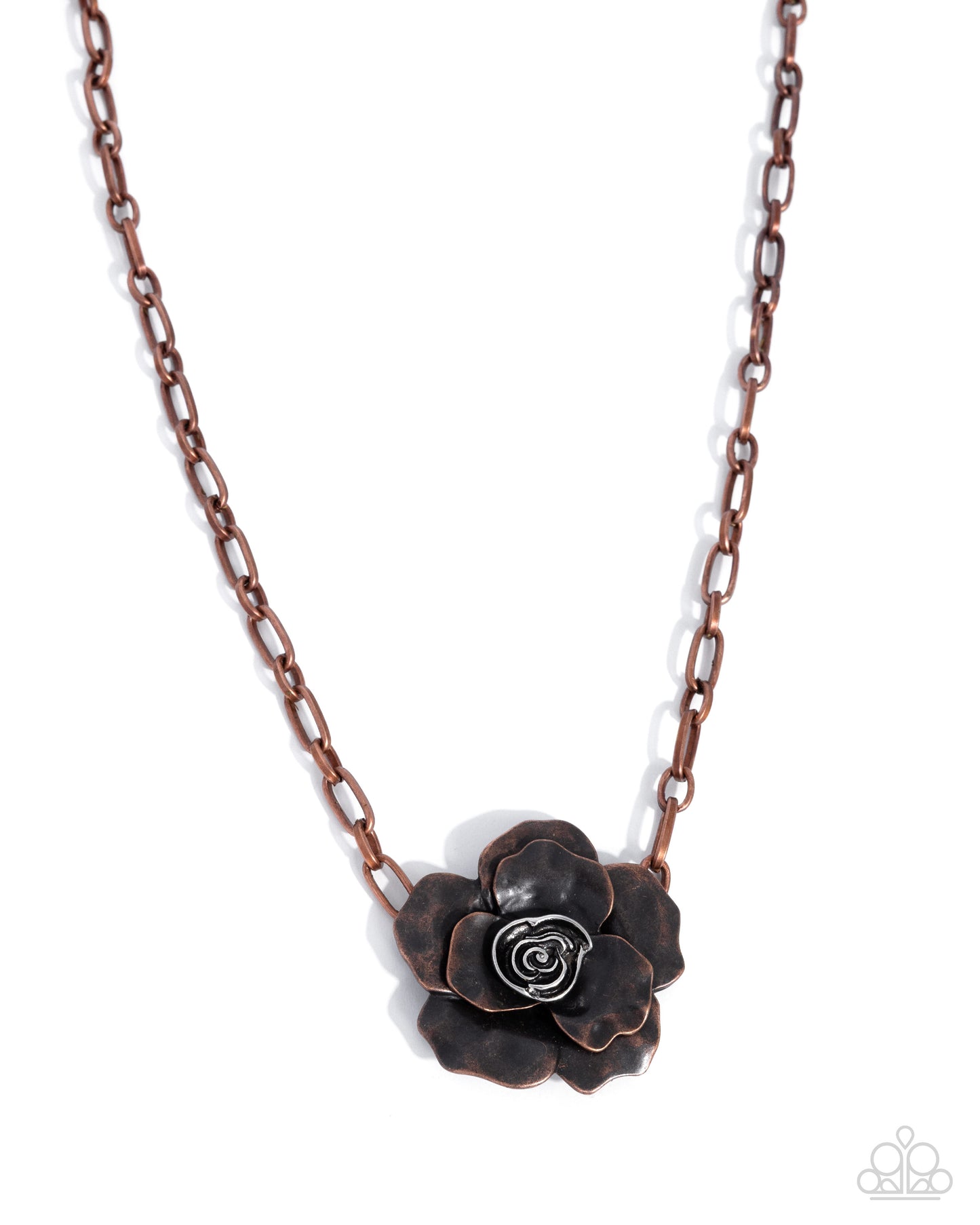 Flourishing Fanfare - copper - Paparazzi necklace
