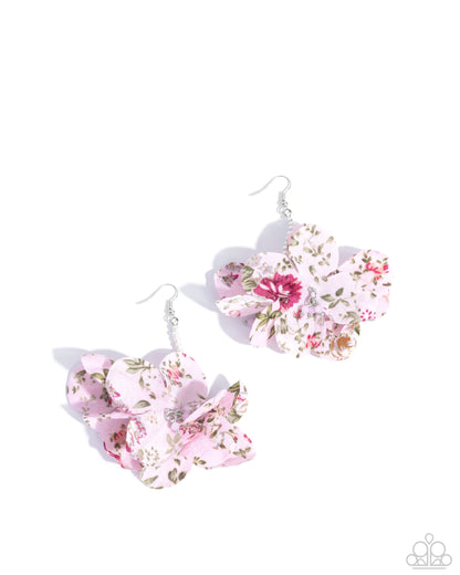 Flourishing Fantasia - pink - Paparazzi earrings