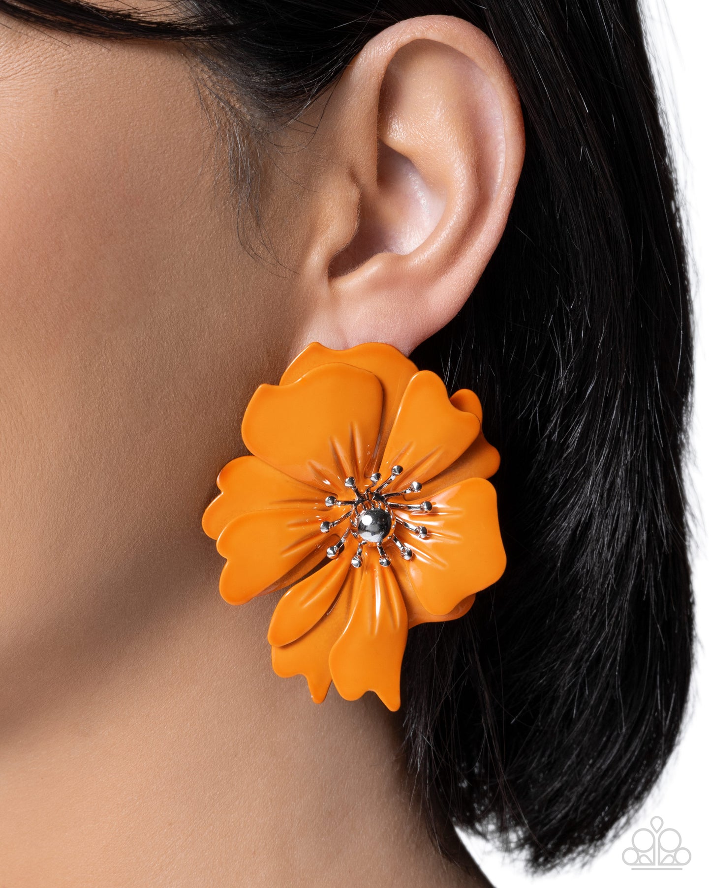 Flourishing Fantasy - orange - Paparazzi earrings