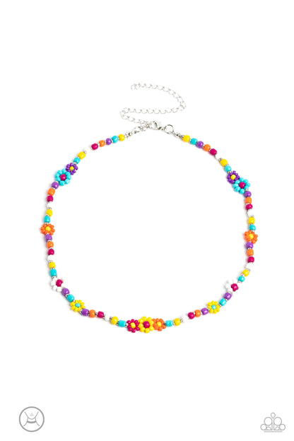 Flower Child Flair - multi BL/MT - Paparazzi necklace