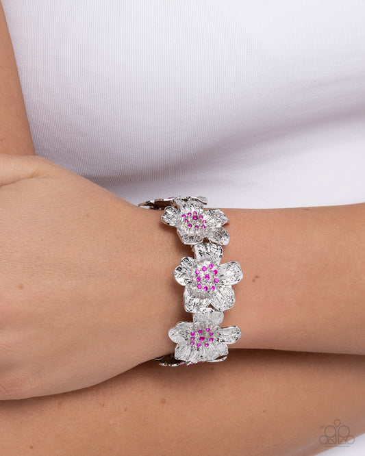 Flower Expo - pink - Paparazzi bracelet
