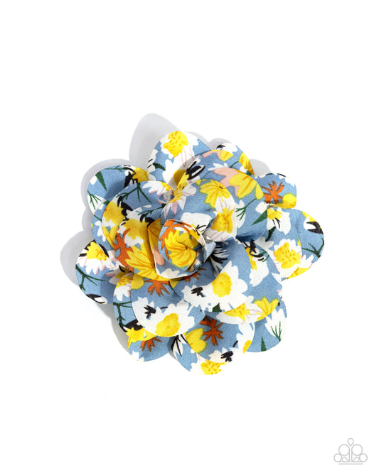 Flower Patch Paradise - blue - Paparazzi hair clip