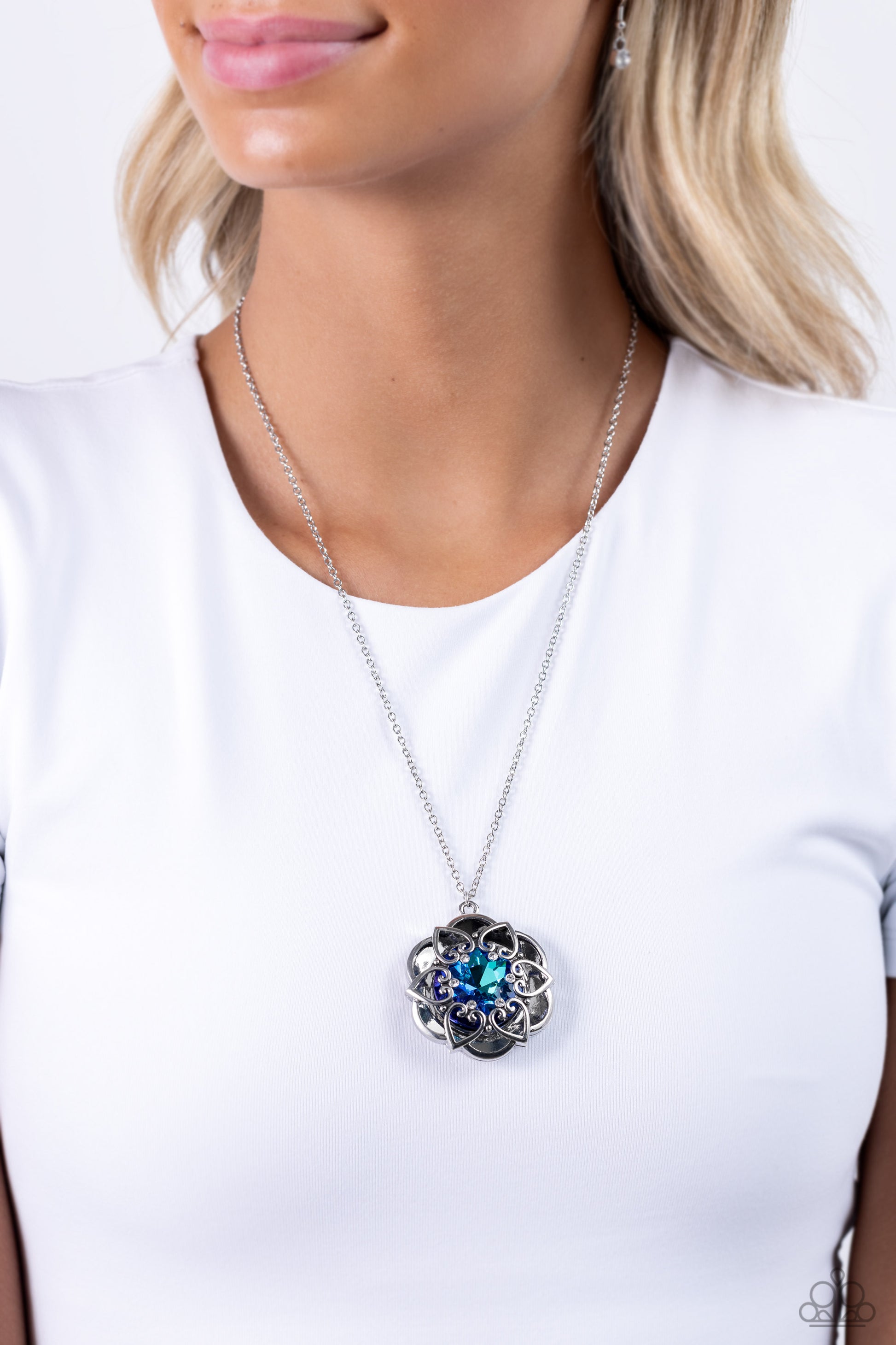 Flowering Fantasy - blue - Paparazzi necklace