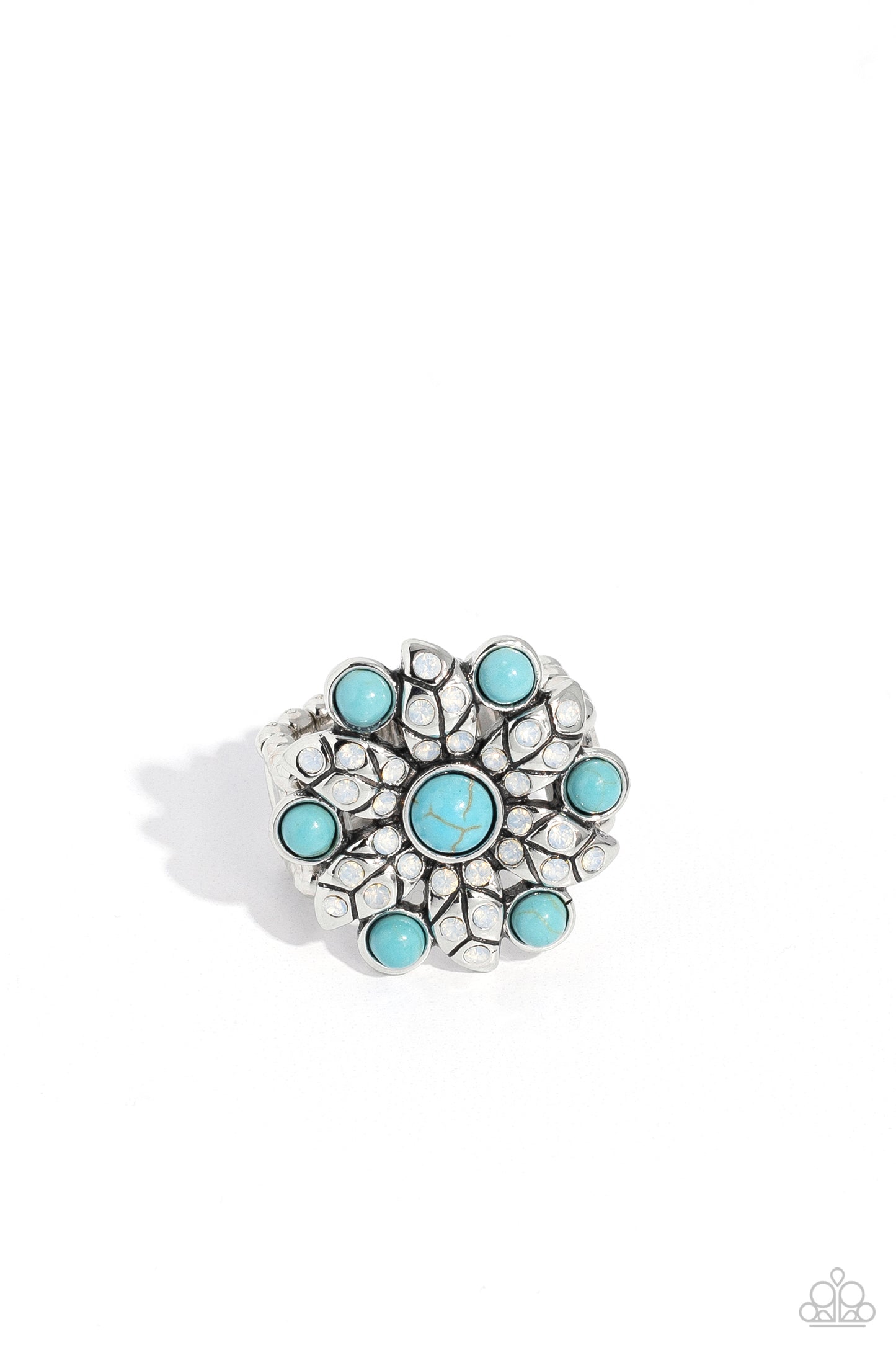 Flower of Life - blue - Paparazzi ring